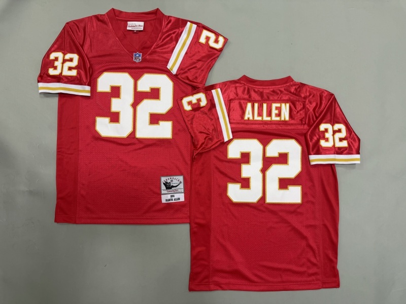 Men 2025 Kansas City Chiefs #32 Allen Red Throwback Limited NFL Jersey style 001->indianapolis colts->NFL Jersey